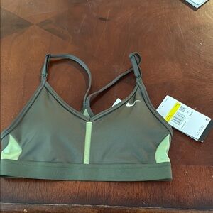 Nike Green Sports Bra with Racerback Design